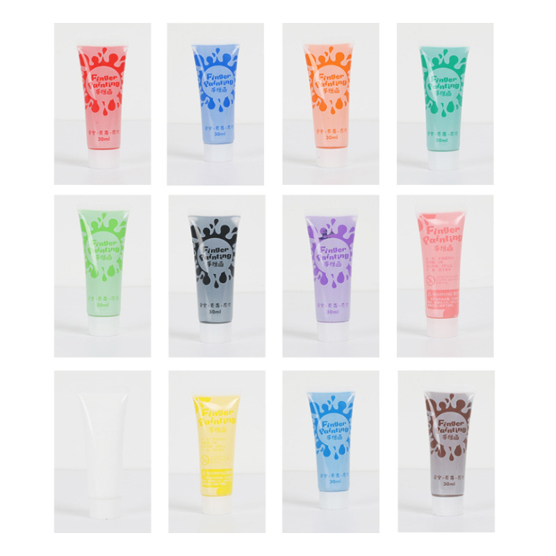 12 Color Finger Paint Children - Gouache Paint Set ulasan dan harga