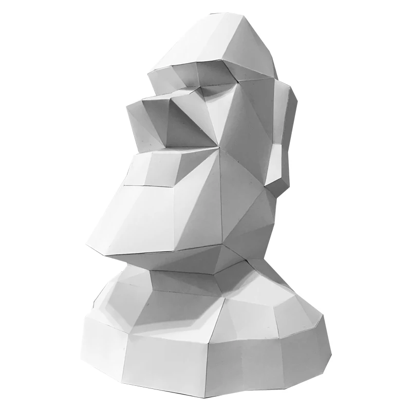 Large Size Easter Island Moai  - Art Craft Cardboard ulasan dan harga