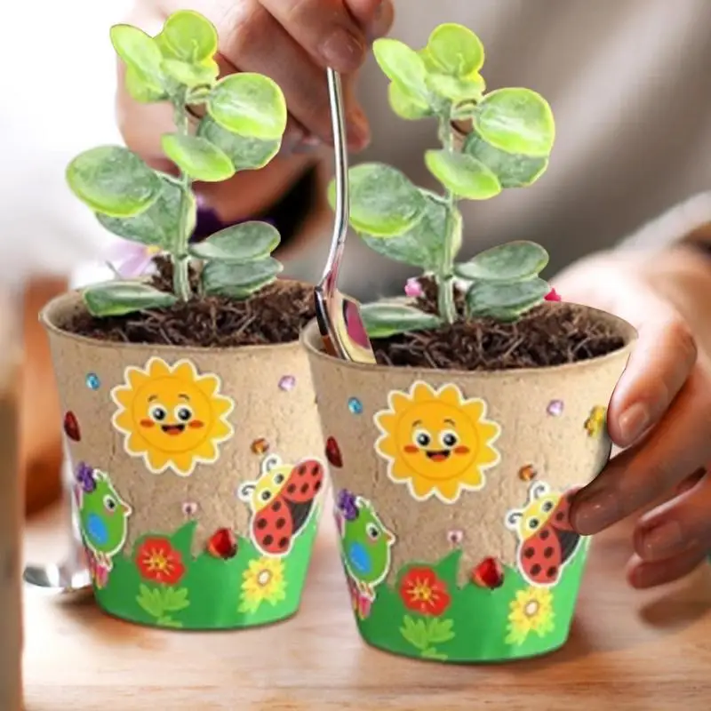 DIY Paper Flower Pot Craft Kit - Art And Craft For Nursery ulasan dan harga
