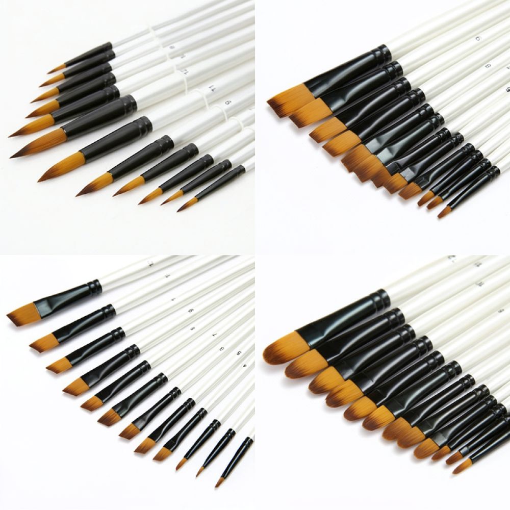 Durable Nylon Hair Artist Brus - Gouache Paint Set ulasan dan harga