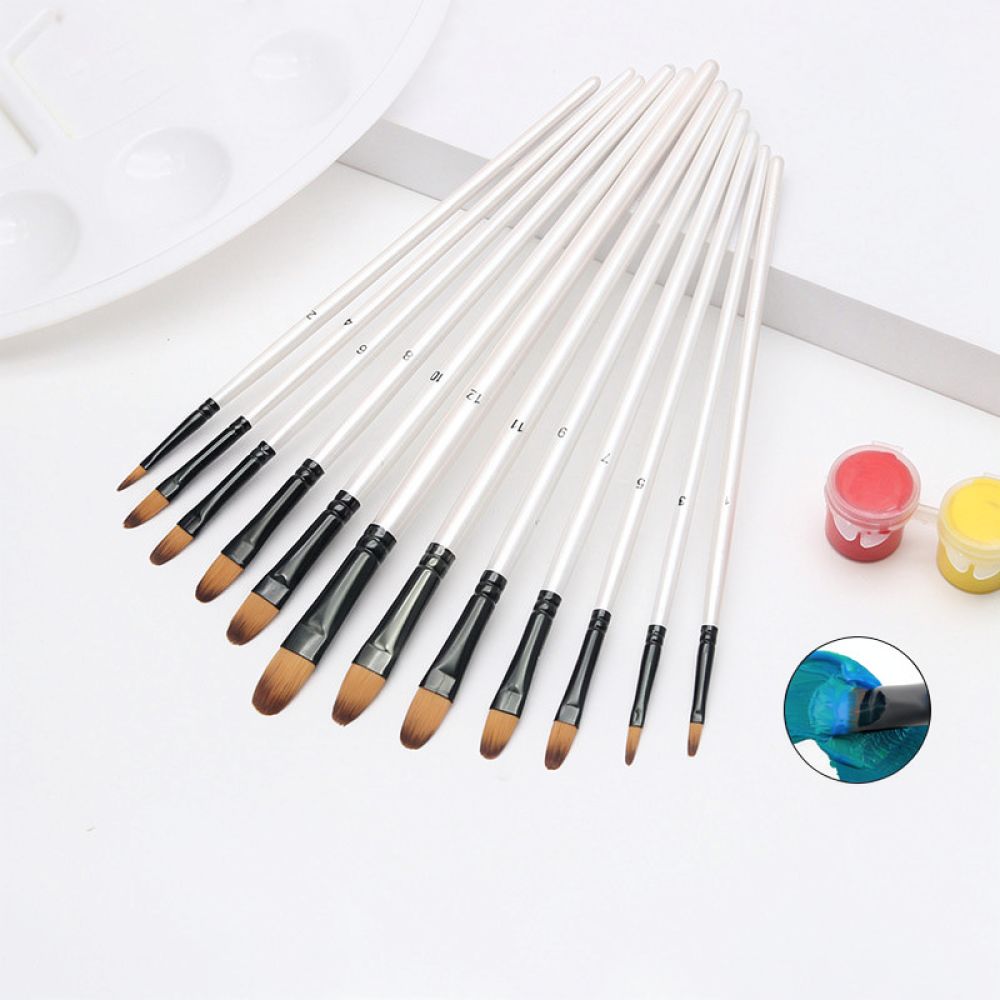 Durable Nylon Hair Artist Brus - Gouache Paint Set ulasan dan harga