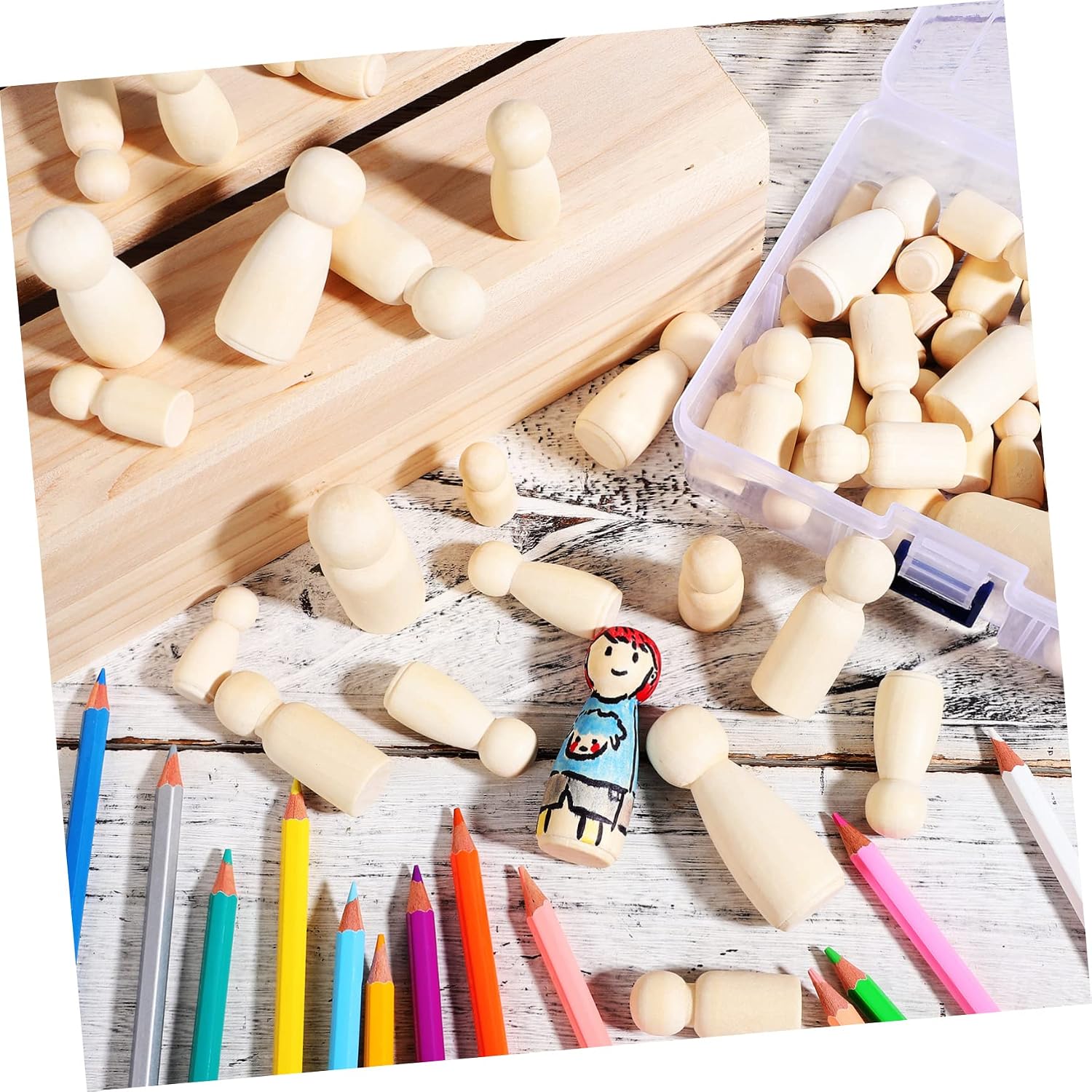 10pcs Natural Color Unfinished - Art And Craft For Nursery ulasan dan harga