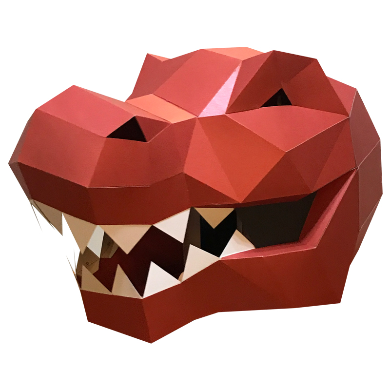 Tyrannosaurus Rex Animal Mask  - Art Craft Cardboard ulasan dan harga