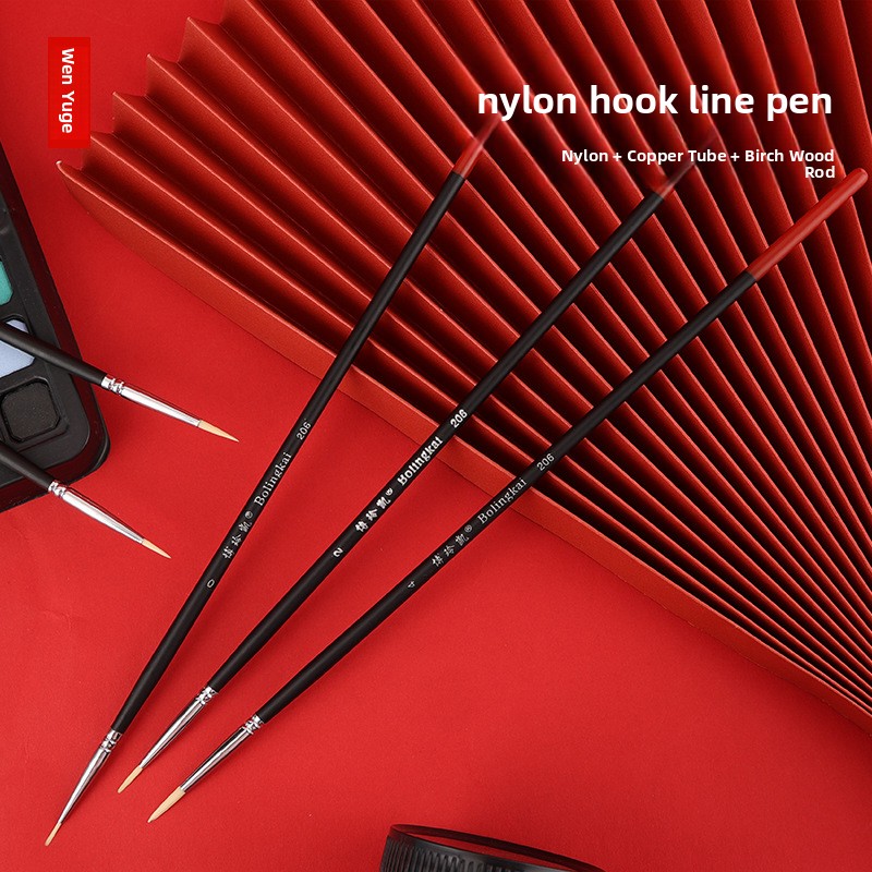 Nylon liner brush, face painti - Gouache Paint Set ulasan dan harga